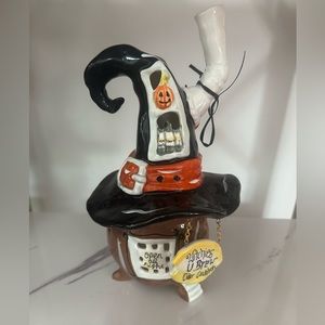 New Heather Goldminc witches house candle holder